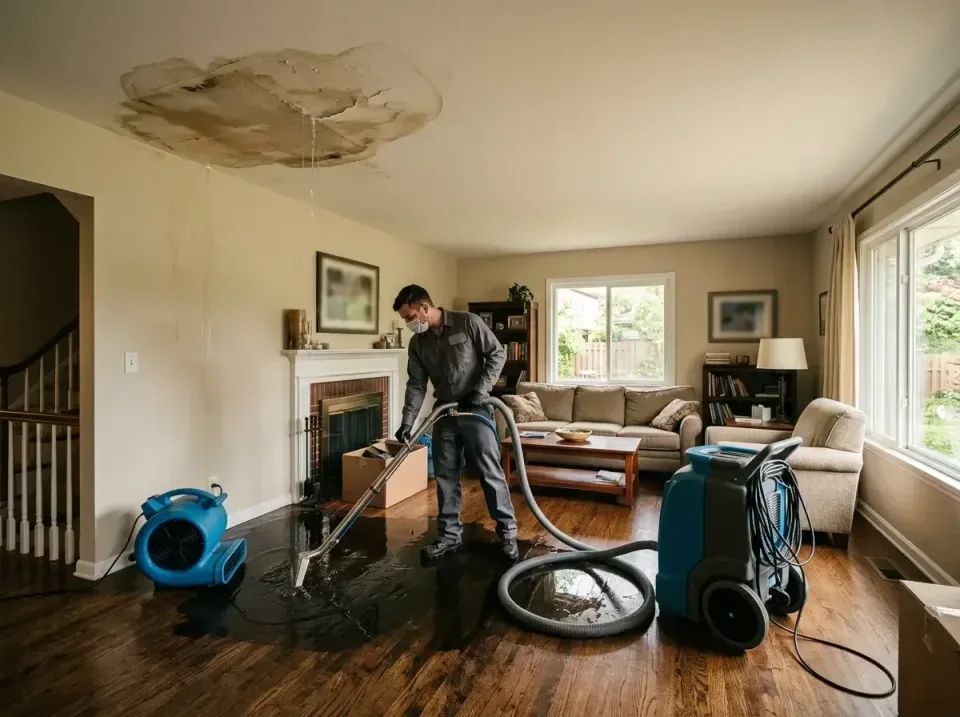 attic-pipe-burst-ceiling-drip-008 — frequently asked questions, Water Damage Restoration & Carpet Care in South Patrick Shor…
